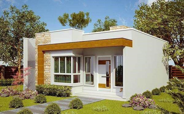 Mẫu Nhà Mái Bằng 1 Tầng Đẹp Ở Nông Thôn