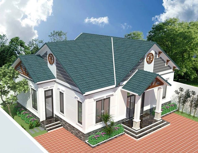 Mẫu Nhà Cấp 4 Mái Thái Theo Phong Cách Biệt Thự mini