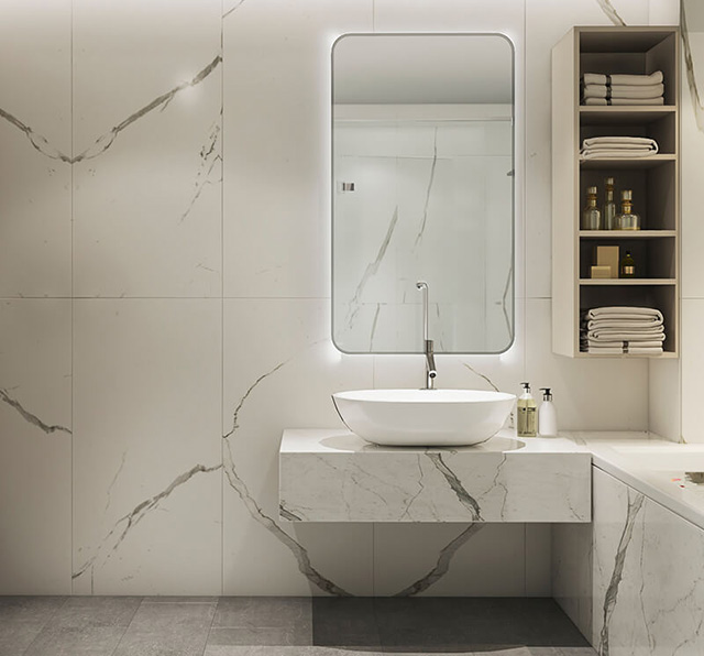 Phòng tắm – Wc thiết kế vách ngăn mang đến sự sạch sẽ, khô ráo