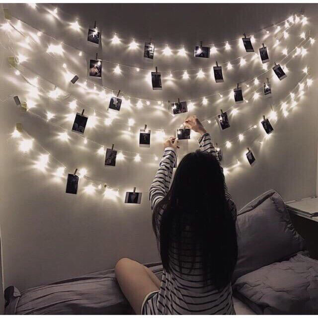 Gắn đèn led vào tường 