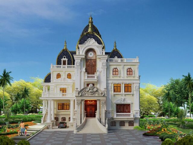 mẫu biệt thự cổ điển 8