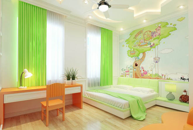 Mẫu thiết kế nội thất nhà phố 5m x 20m mang phong cách tân cổ điển 10