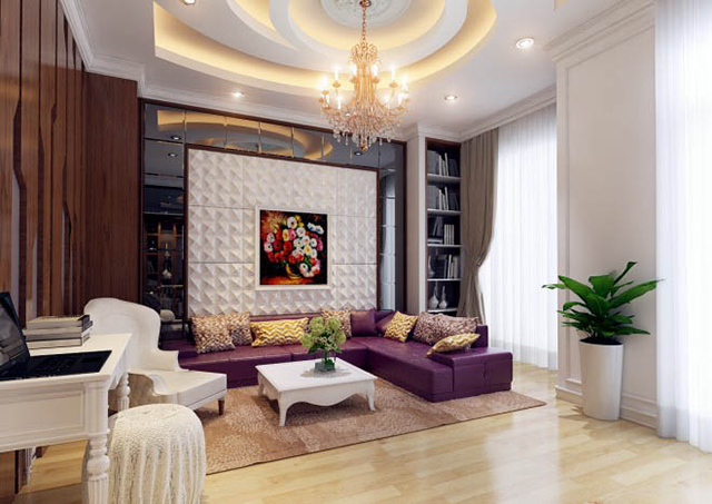 Mẫu thiết kế nội thất nhà phố 5m x 20m mang phong cách tân cổ điển 12