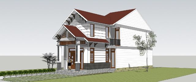 nhà cấp 4 mái thái