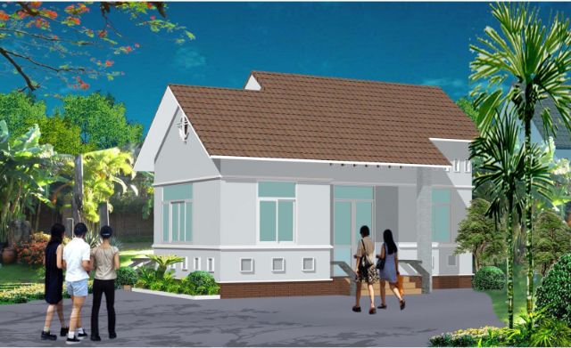 nhà cấp 4 mái thái