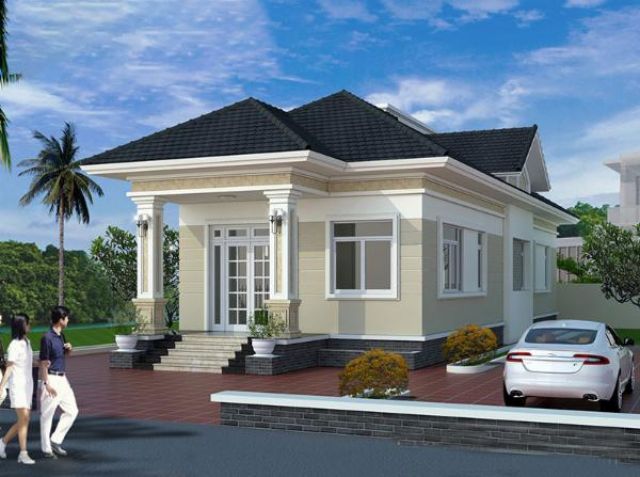 nhà cấp 4 mái thái