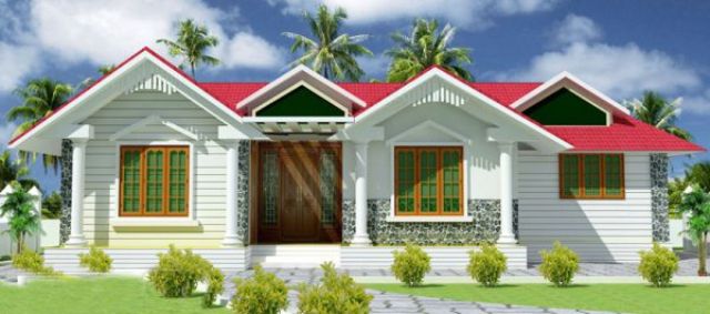 nhà cấp 4 mái thái