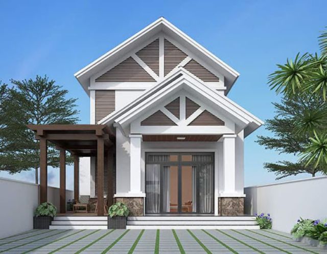 nhà cấp 4 mái thái