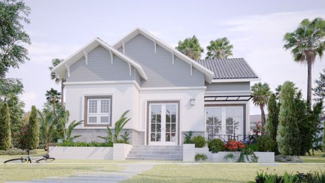 nhà cấp 4 mái thái