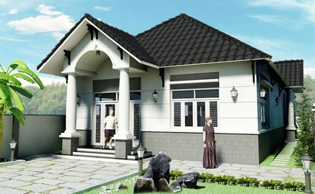 nhà cấp 4 mái thái