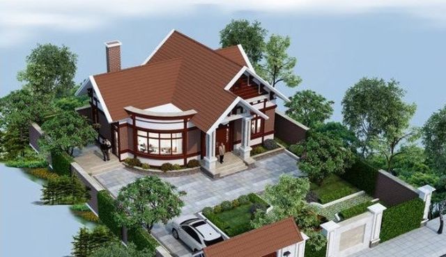 nhà cấp 4 mái thái