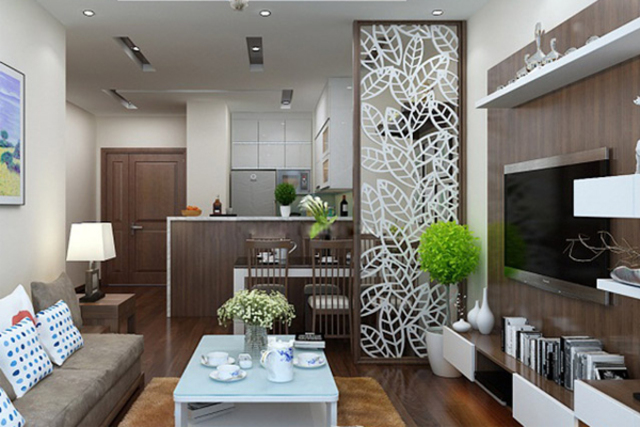 vách ngăn gỗ công nghiệp