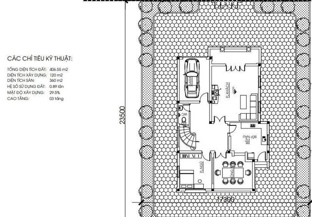 Một số mẫu mặt bằng biệt thự vườn đẹp, hiện đại nhất