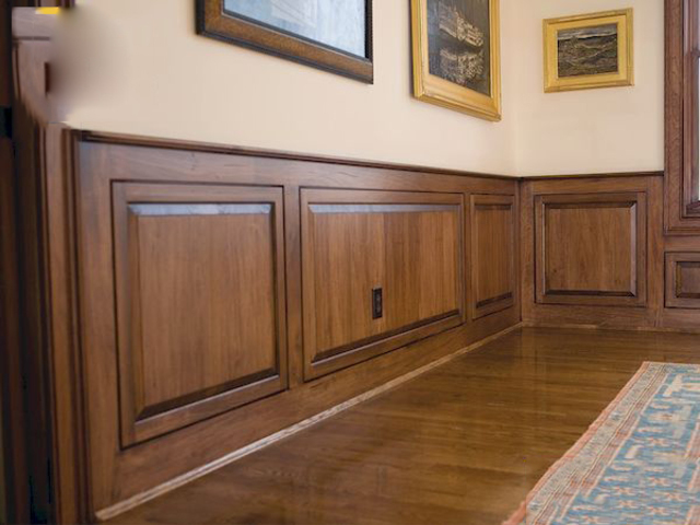 mẫu gỗ ốp tường phòng khách 6