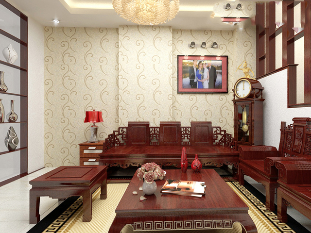 Nội thất gỗ tự nhiên phòng khách 3