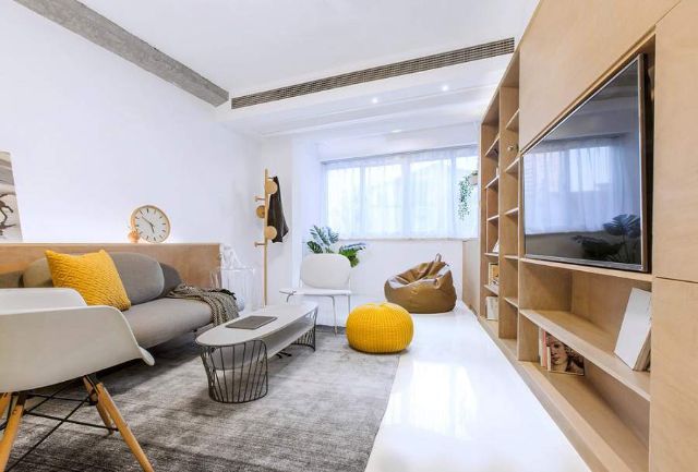 mẫu nội thất đỗ sồi phòng khách 2