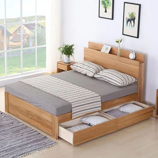 mẫu nội thất gỗ sồi phòng ngủ 1