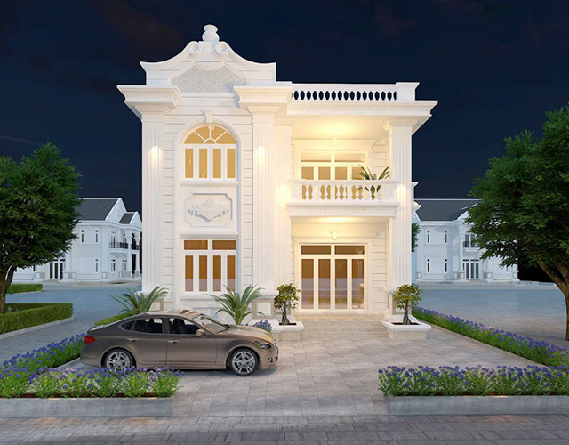 nhà phố tân cổ điển 2 tầng 5