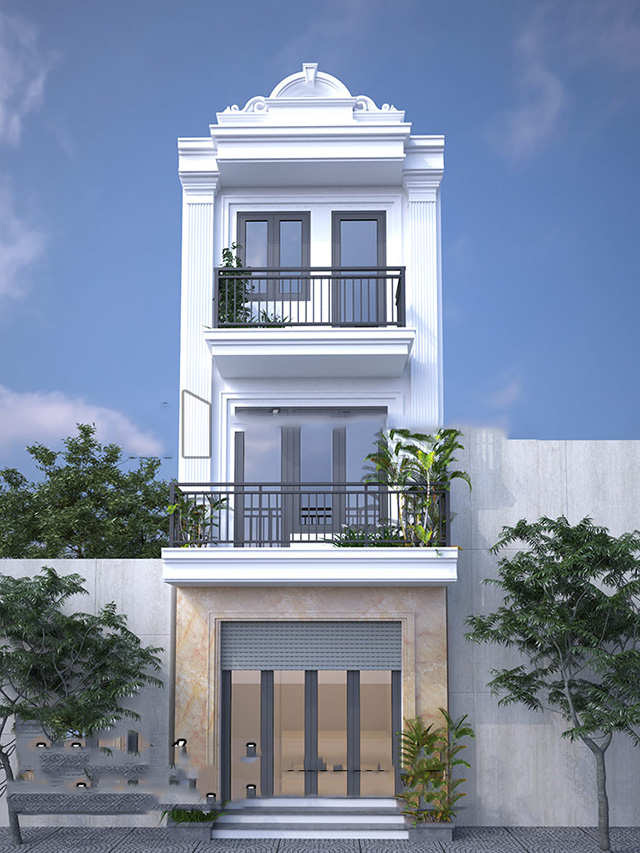 nhà phố tân cổ điển 3 tầng 1