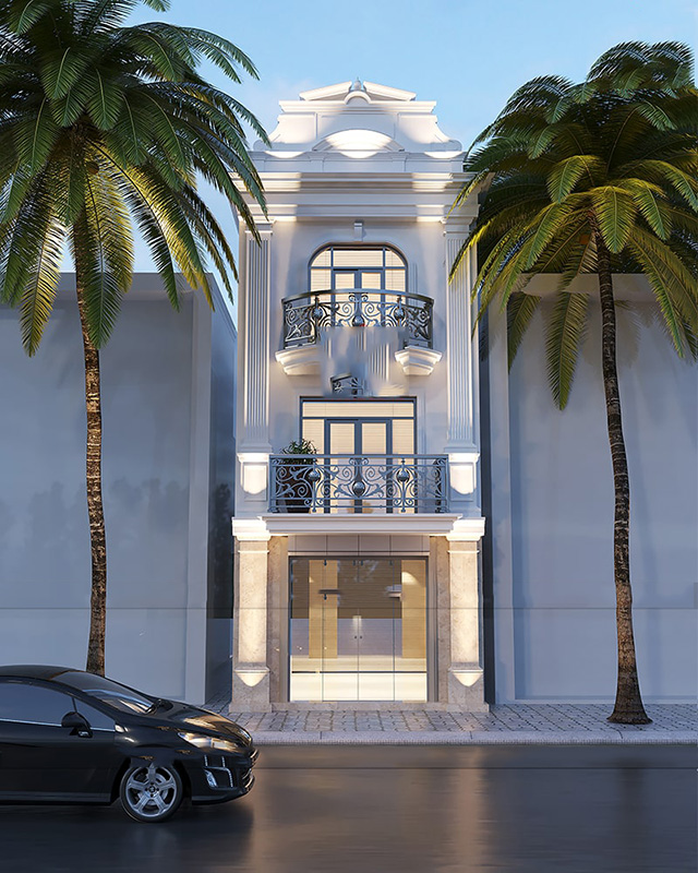 nhà phố tân cổ điển 3 tầng 4