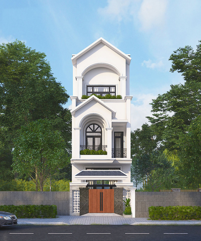 Nhà phố bán cổ điển mái Thái 2