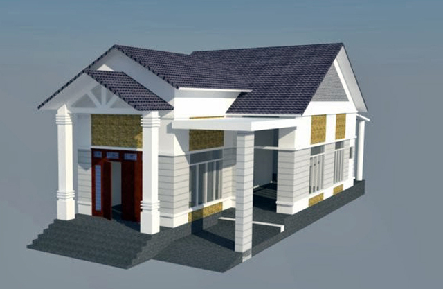 Bản vẽ nhà cấp 4 90m2 1