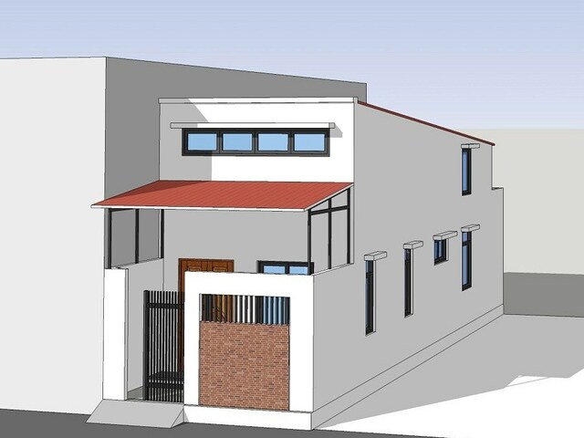 bản vẽ thiết kế nhà cấp 4 mái tôn 