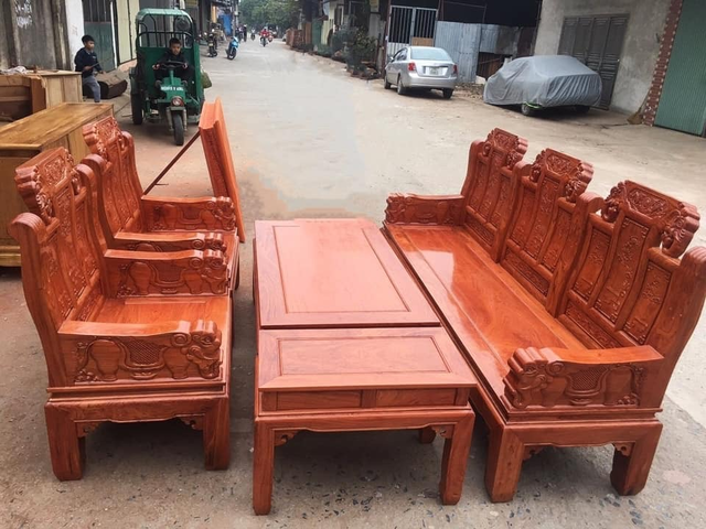 mẫu bàn ghế gỗ phòng khách 2