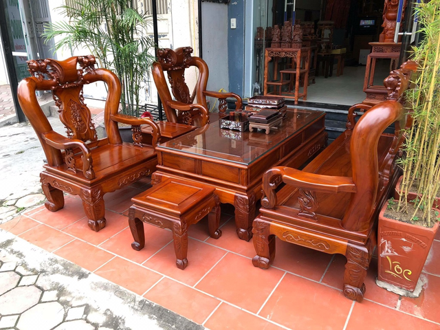 mẫu bàn ghế gỗ phòng khách 3