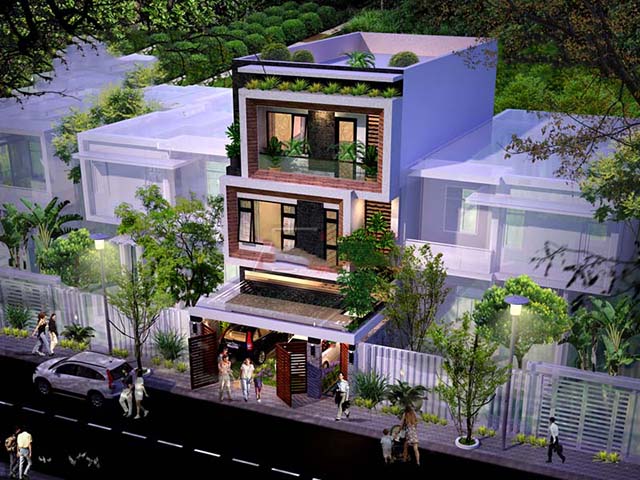 nhà phố 3 tầng mặt tiền 7m 5