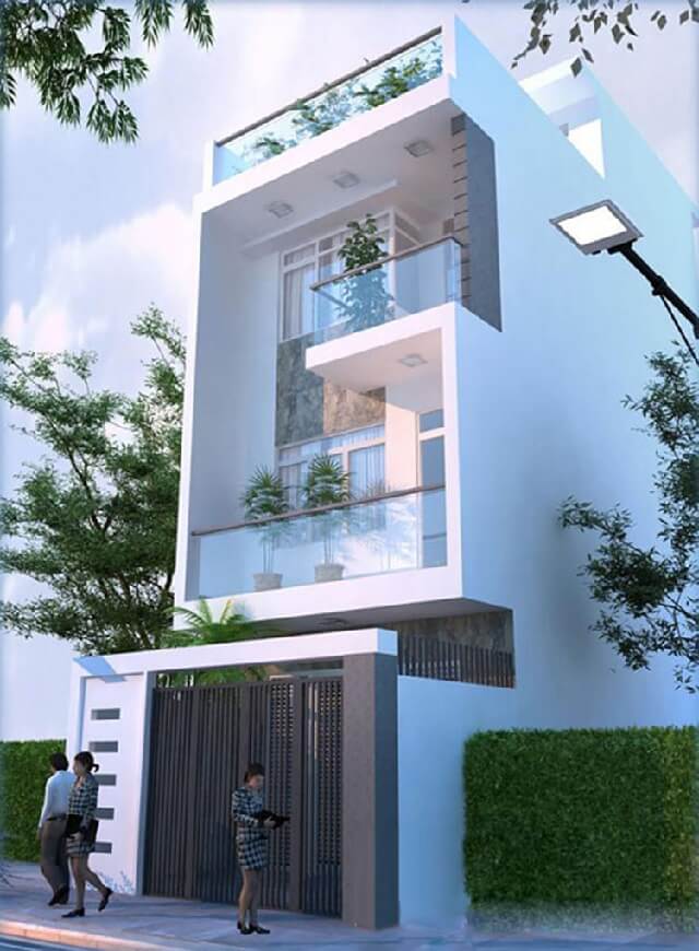 Dùng chất liệu không phù hợp với mặt tiền