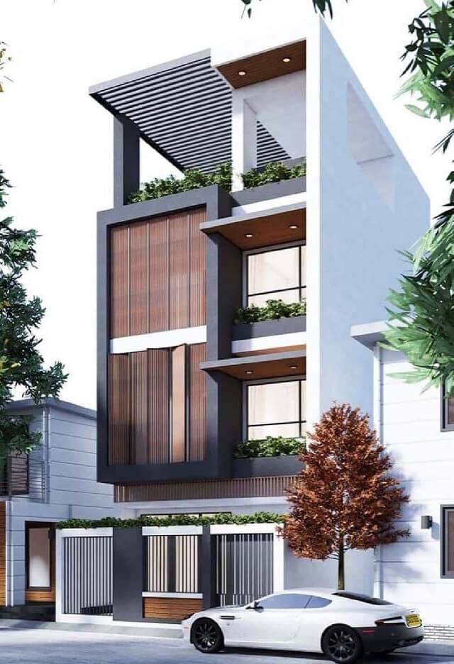 Nhà ống 3 tầng hiện đại ngang 6m