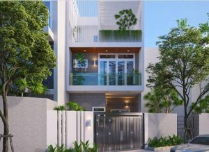 Mẫu thiết kế nhà mặt tiền 7m 3 tầng tại Vũng Tàu