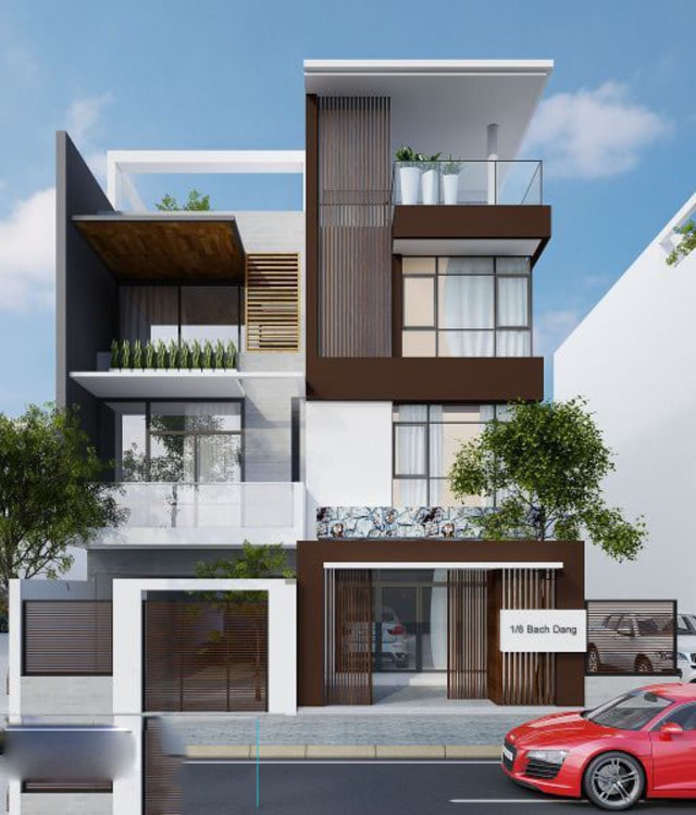 Mẫu thiết kế nhà phố dạng ống mặt tiền 8m 2