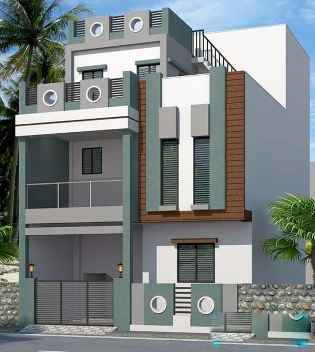 Mẫu thiết kế nhà phố dạng ống mặt tiền 8m 4