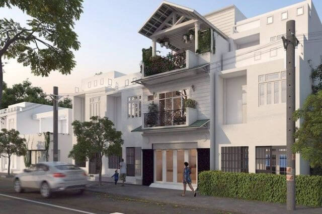 Mẫu thiết kế nhà phố 3 tầng mặt tiền 5m - S=5x16m