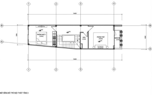 Mặt bằng tầng 3 nhà 30m2 xây 3 tầngMặt bằng tầng 3 nhà 30m2 xây 3 tầng