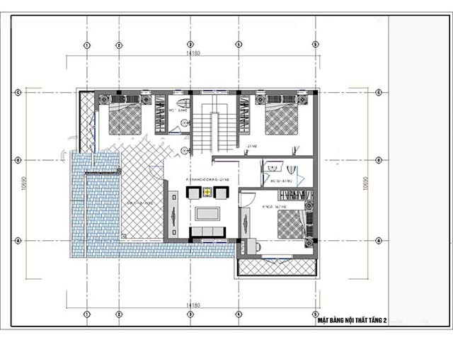 thiết kế nhà mặt tiền 9m 15
