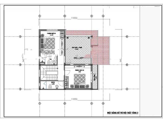 thiết kế nhà mặt tiền 9m 6