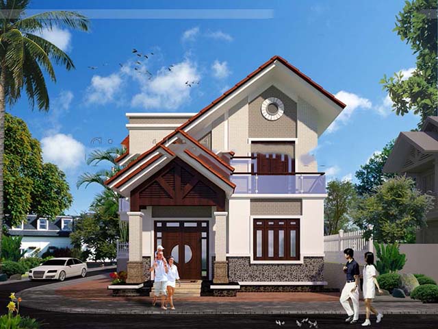 thiết kế nhà mặt tiền 9m 7