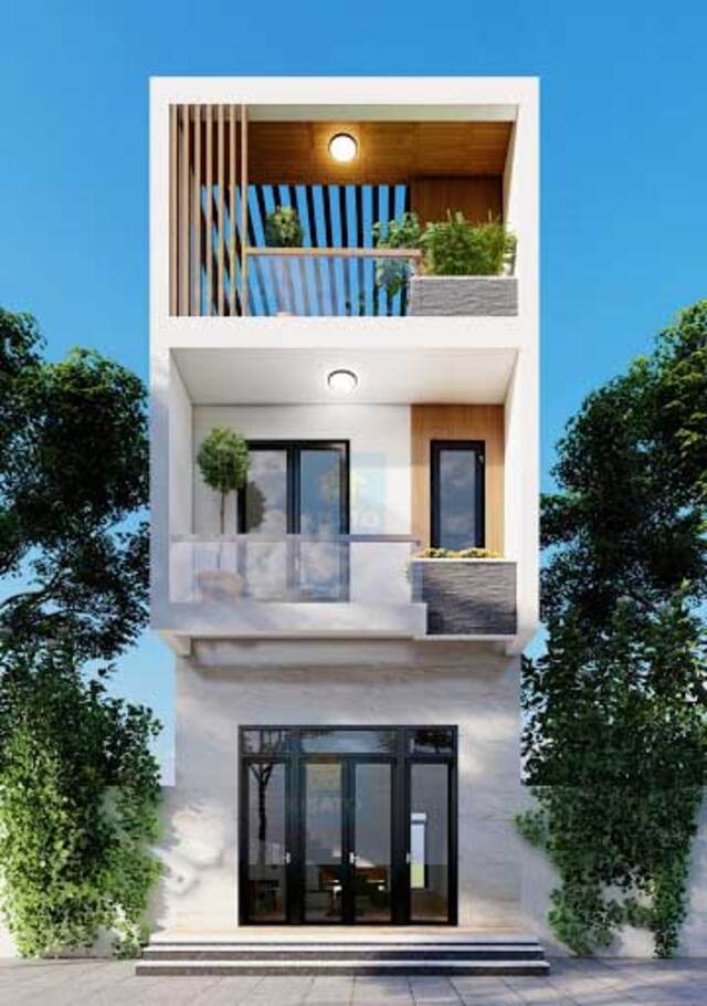 Nhà ống mặt tiền 4m