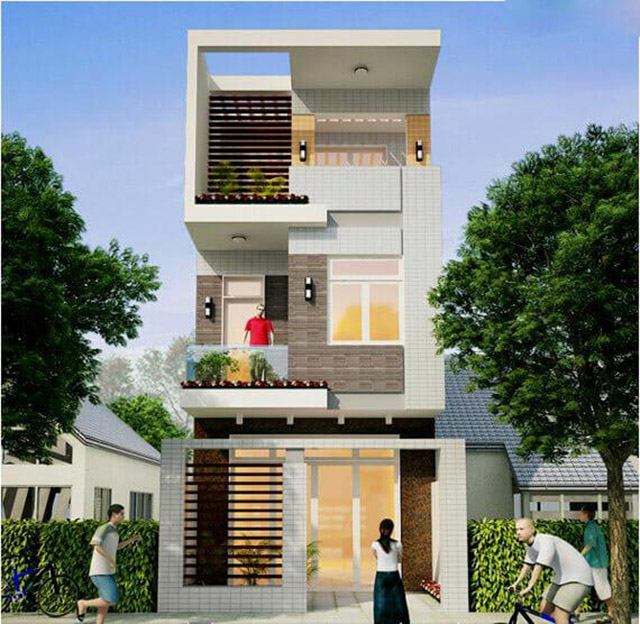 Hình ảnh mẫu nhà phố 3 tầng 4x16m 4