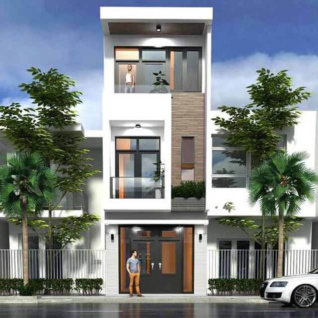 Hình ảnh mẫu nhà phố 3 tầng 4x16m 5