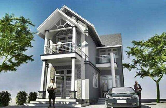 kiến trúc nhà 2 tầng 600 triệu đẹp 10