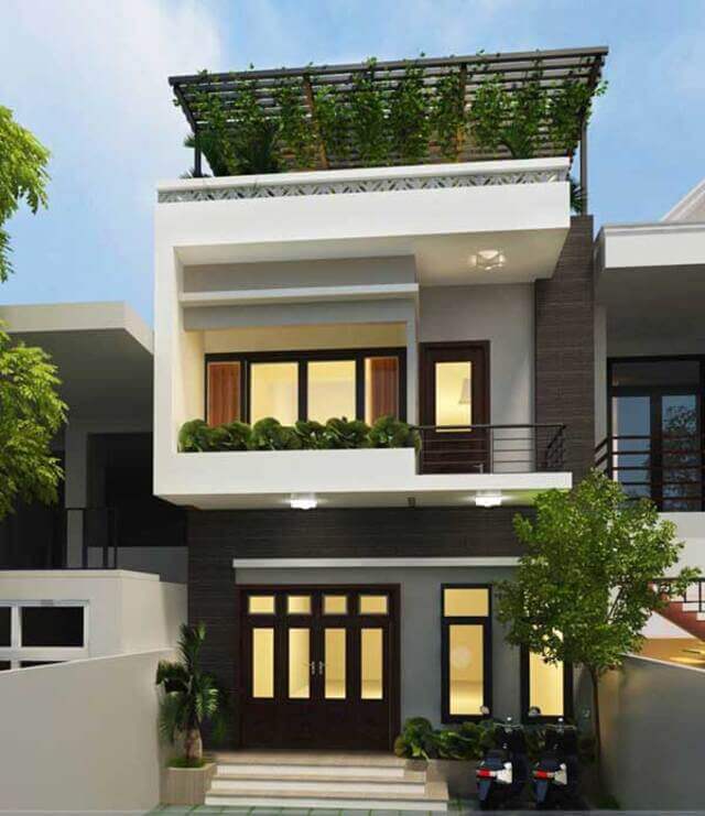 kiến trúc nhà 2 tầng 600 triệu đẹp 3