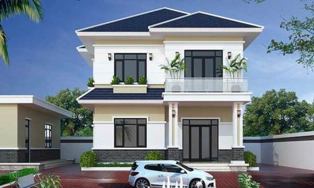 kiến trúc nhà 2 tầng 600 triệu đẹp 4