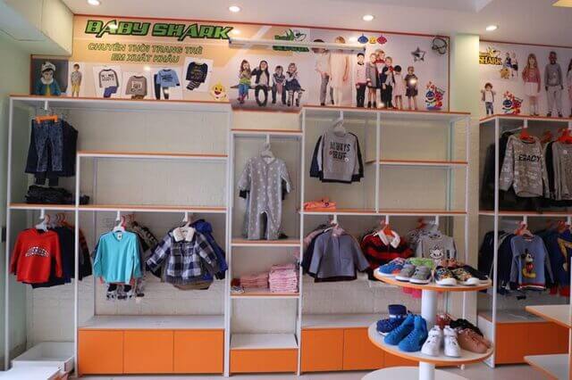 Mẫu thiết kế shop quần áo trẻ em 2