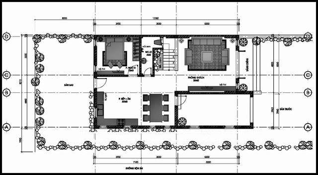 biệt thự 2 tầng 80m2