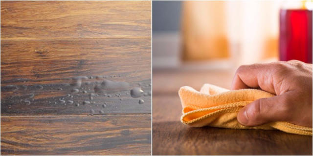 Loại bỏ các vết cháy trên bề mặt sơn đồ gỗ