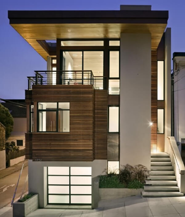 Mẫu nhà 2 tầng 6x10 mái bằng 2